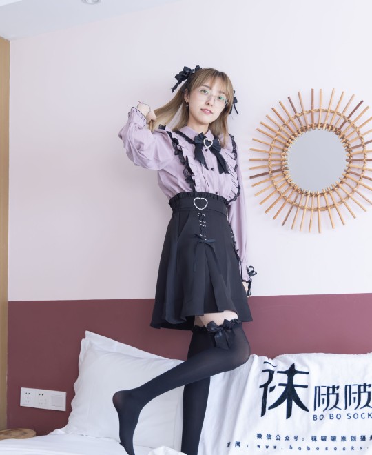 BoBoSocks袜啵啵 No.247 稚予 -皮鞋、黑丝大腿袜、地雷系女友