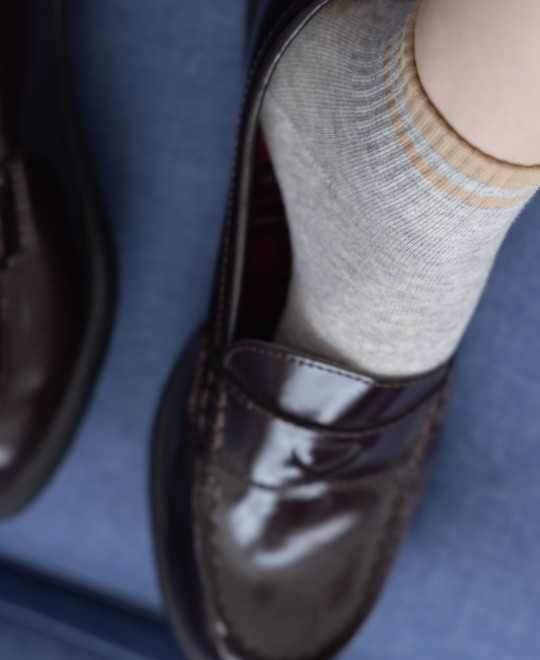 BoBoSocks袜啵啵 No.250 稚予 -板鞋、皮鞋、白棉袜、灰棉袜